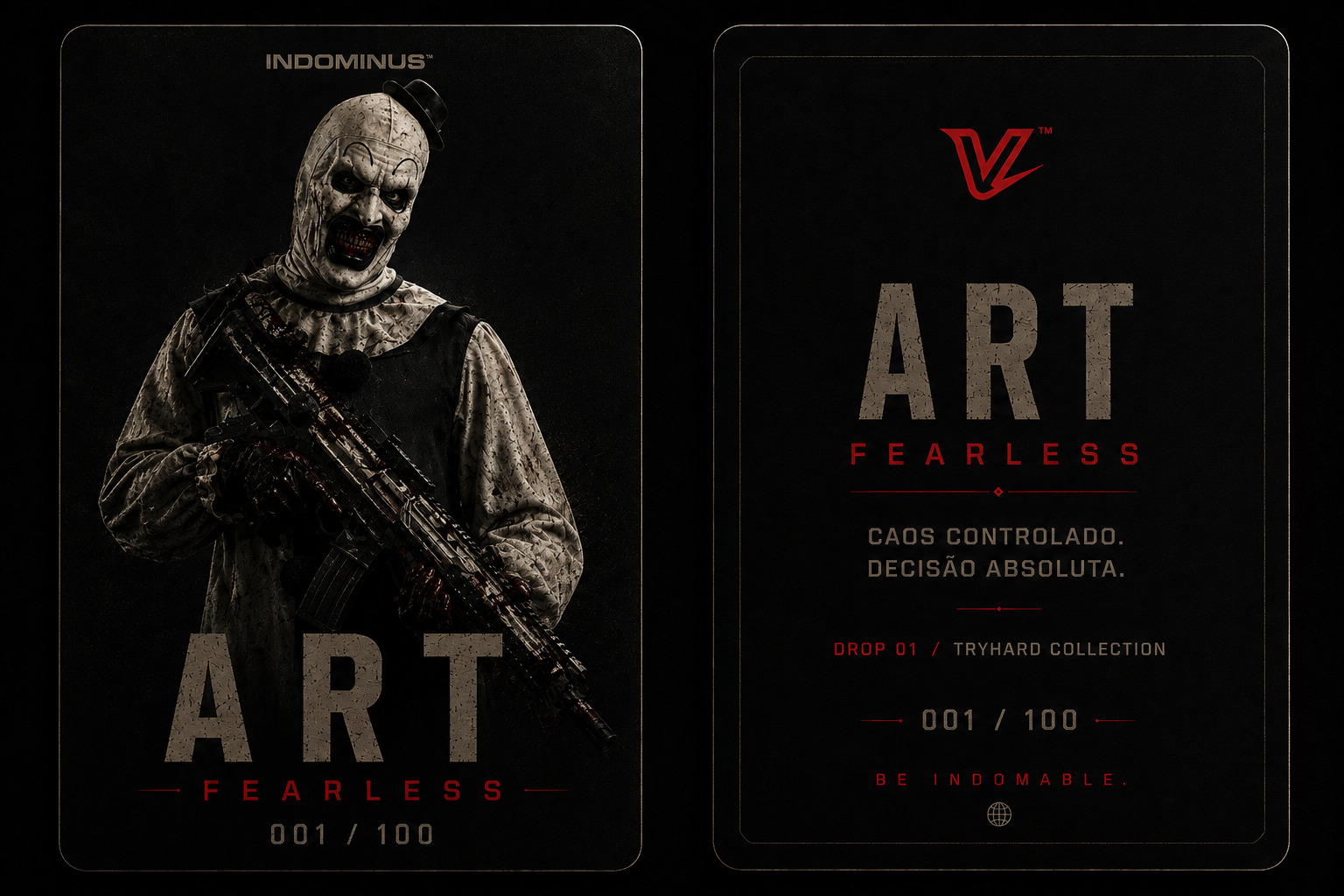 Card oficial do operador ART — frente e verso