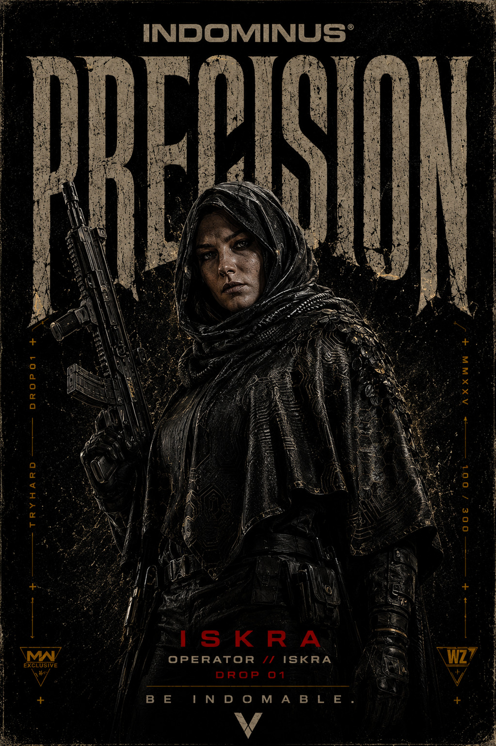 Arte oficial ISKRA — PRECISION, DROP 01 INDOMINUS